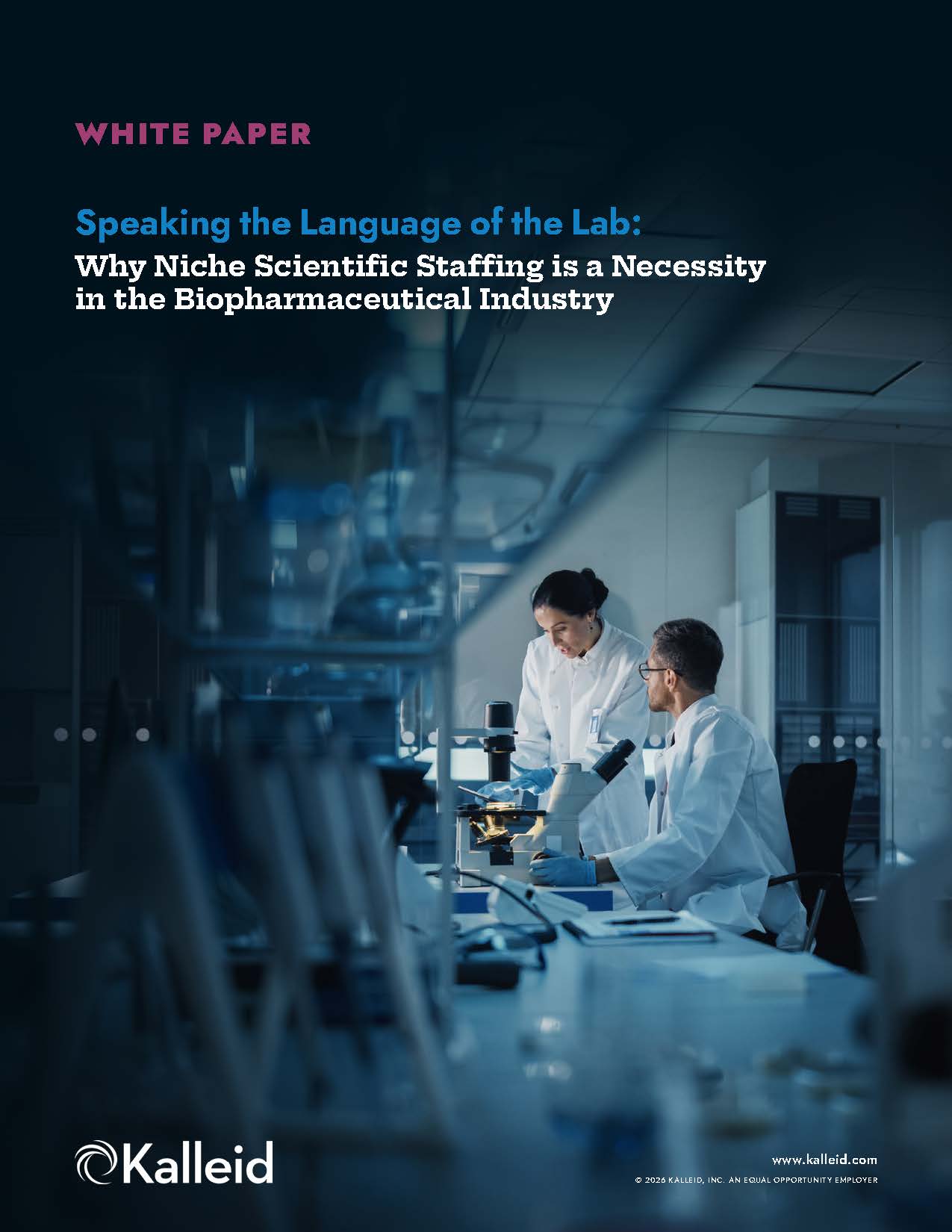 Speaking the Language of the Lab - Why Niche Scientific Staffing is a Necessity in Pharma R&D_final_Page_1 First page of Speaking the Language of the Lab... White Paper